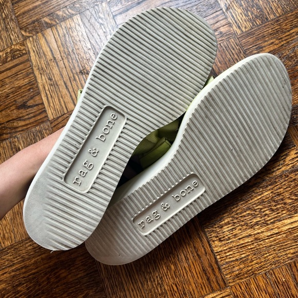 RAG + BONE - MILA slip on, open toed sandal in Acid-Green (Size 37) - Picture 12 of 16